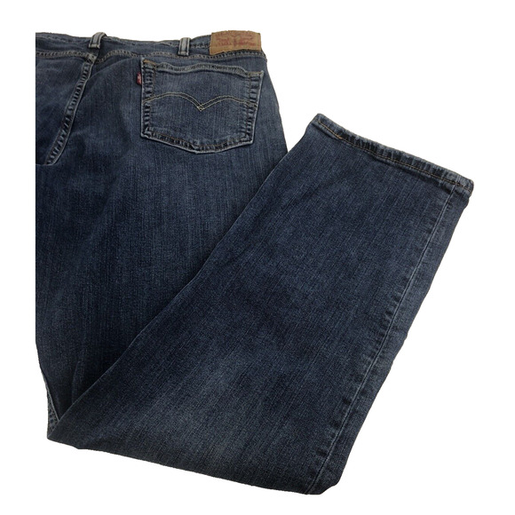 Levi's 514 Men's Jeans 40 x 32 Regular Fit Straight Leg Y2K Blue Denim Stonewash - Picture 11 of 13